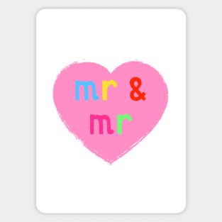 Mr & Mr ( coloured version ) Sticker